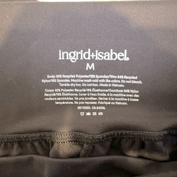 INGRID+ISABEL ULTIMATE FOLD DOWN JOGGER - BLACK - SIZE MEDIUM - Picture 7 of 7
